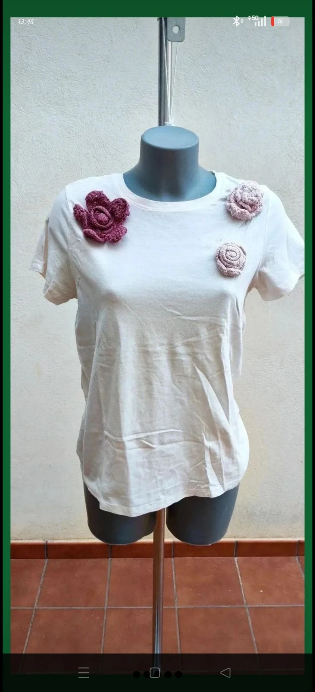 Crochet Flower T-Shirt – photo 3